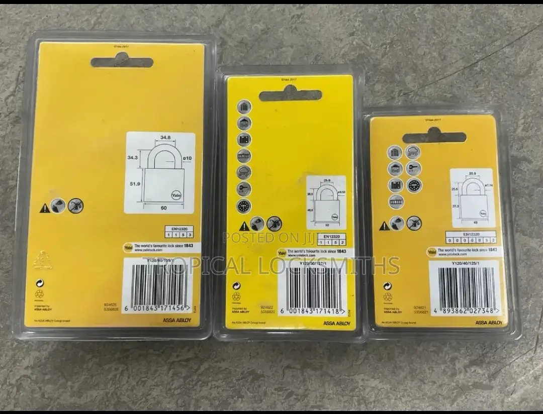 Yale Padlocks (Dimple And Normal Keyed)