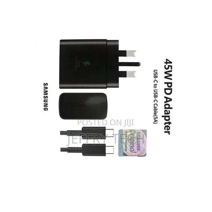 45W Samsung Type C Charger Super Fast Charging Wall Block A