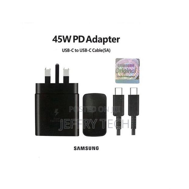 45W Samsung Type C Charger Super Fast Charging Wall Block A