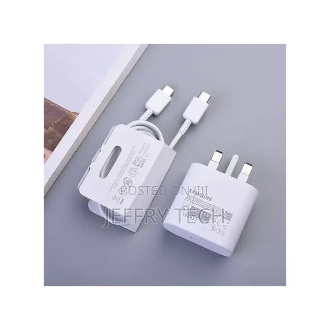 Samsung 25 W Fast Wall Charger USB-C to C Cable – Black