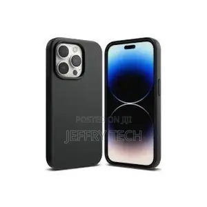 Soft Silicone Case for iPhone 14, 13, 12, 11, XR (BLACK)