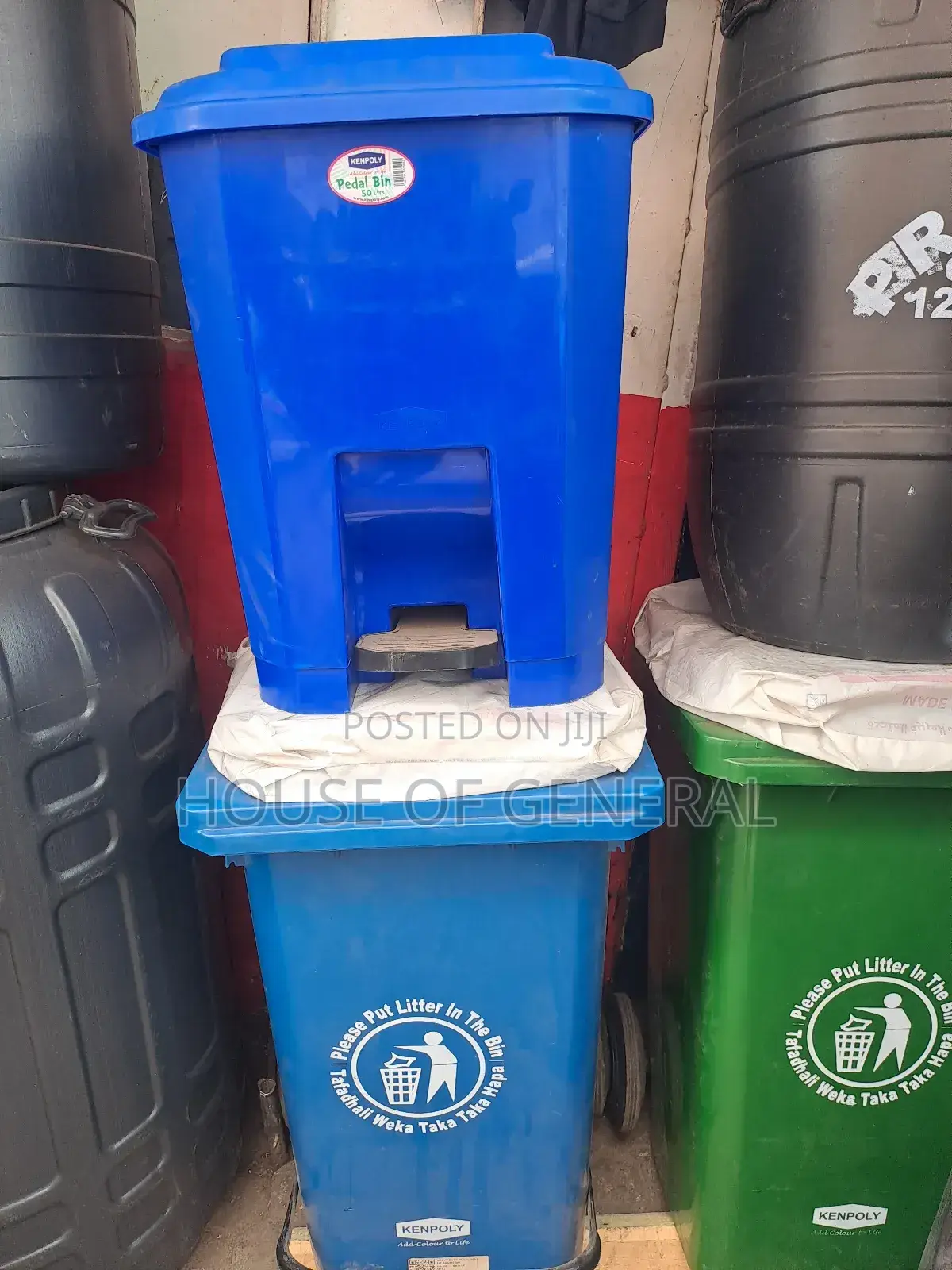 50ltrs Kenpoly Waste Bin Available