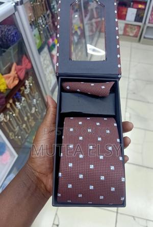 Coffee Brawn Geometric Tie Sets - thumbnail 2