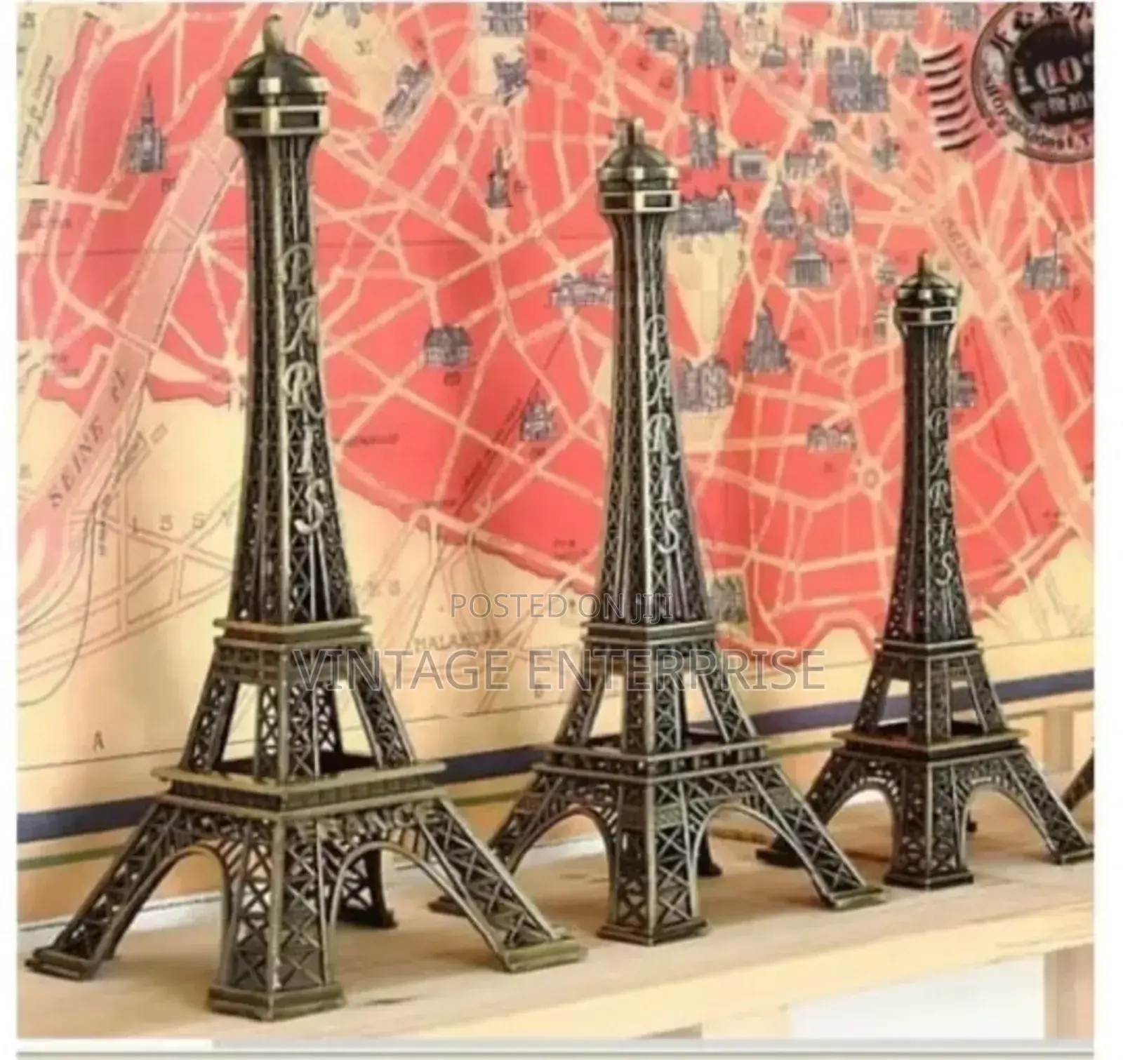 1pc Retro Paris Eiffel Tower Decor , Size 25cm .