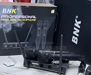 BNK Bk902 Uhf Dual 2 Channel Wireless Microphone