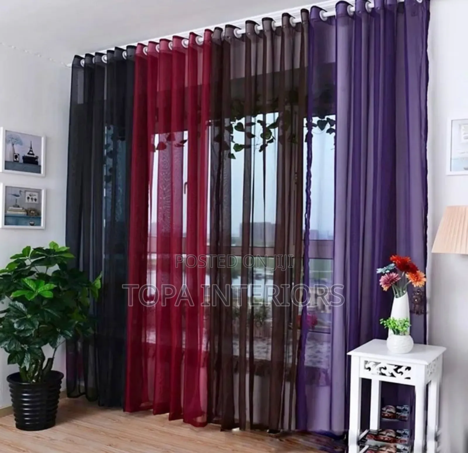 Mixed Colour Light Sheers for Windows and Doors