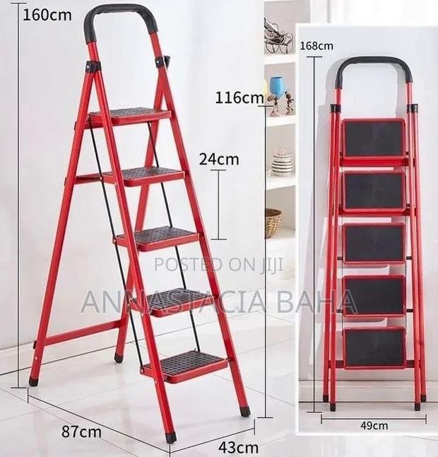 Quality Steel Ladder Foldable 5 Steps - main view