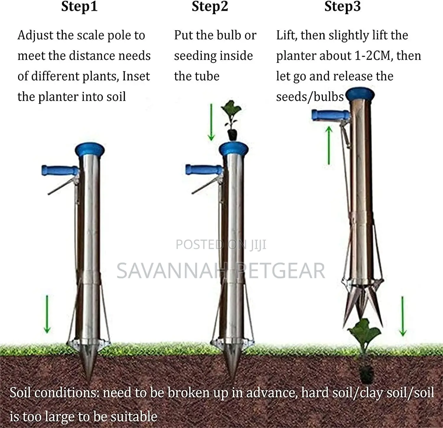 Manual Seedling Transplanting Device for Vegetable Planting