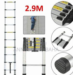 Aluminum 2.9m Telescopic Extension Step Ladder - thumbnail 2