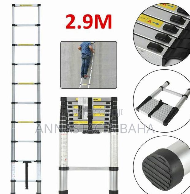 Aluminum 2.9m Telescopic Extension Step Ladder - main view