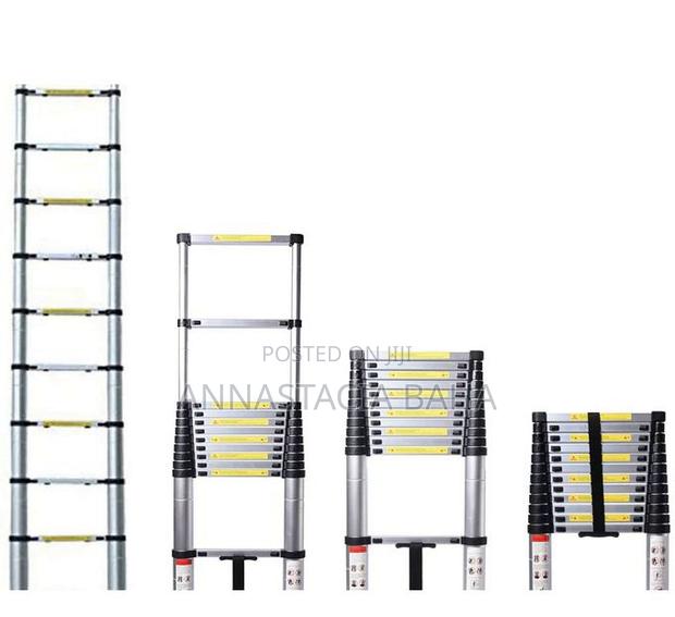 5M Portable Heavy Duty a Frame Telescopic Step Ladder - main view