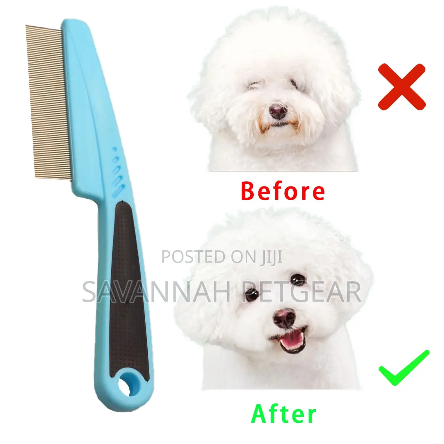 Pet Grooming Flea Lice Comb for Dog and Cat Grooming