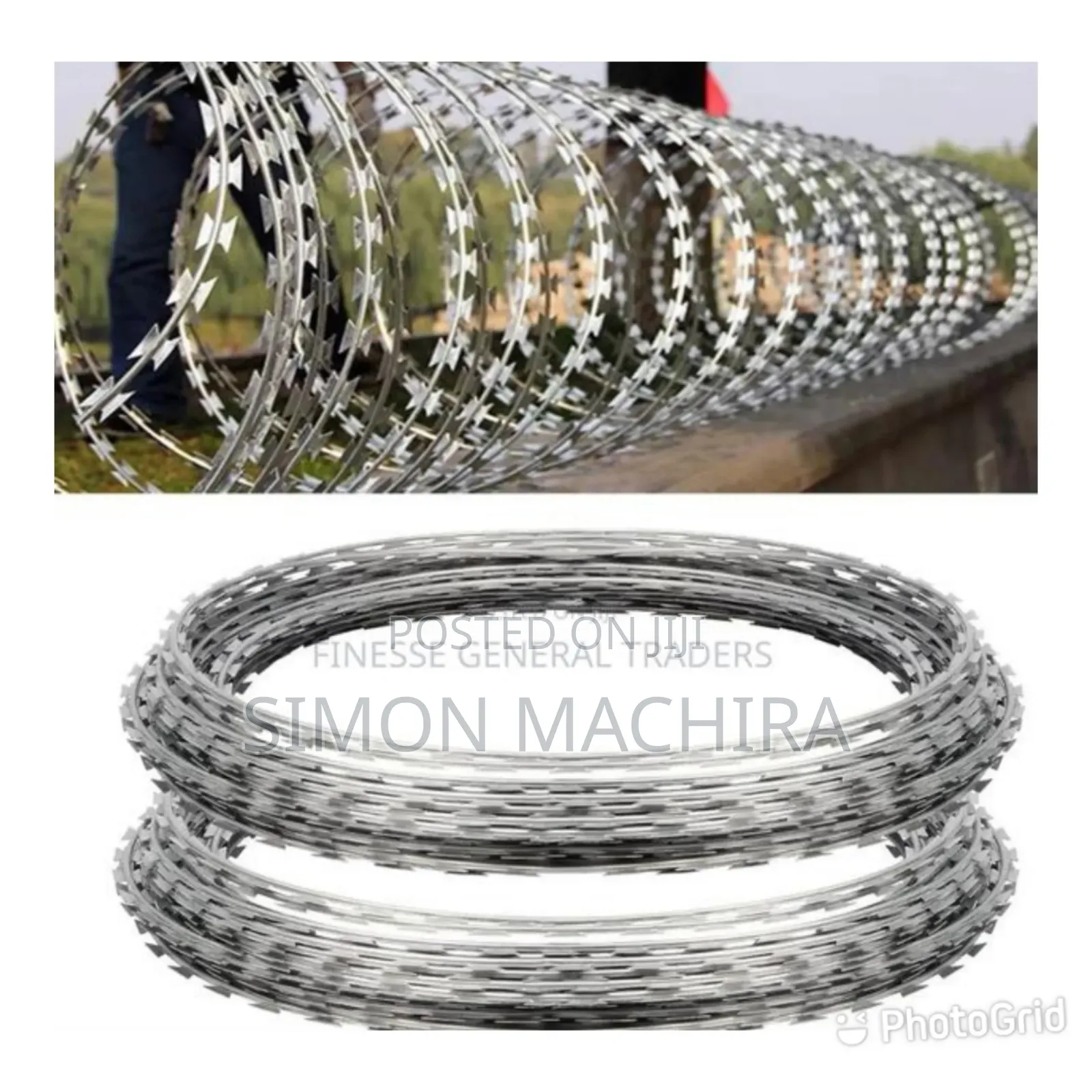Double Galvanized Razor Wire 10M