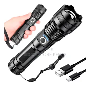 P50 Mettalic Flashlight With Zoom 2000 Lumens
