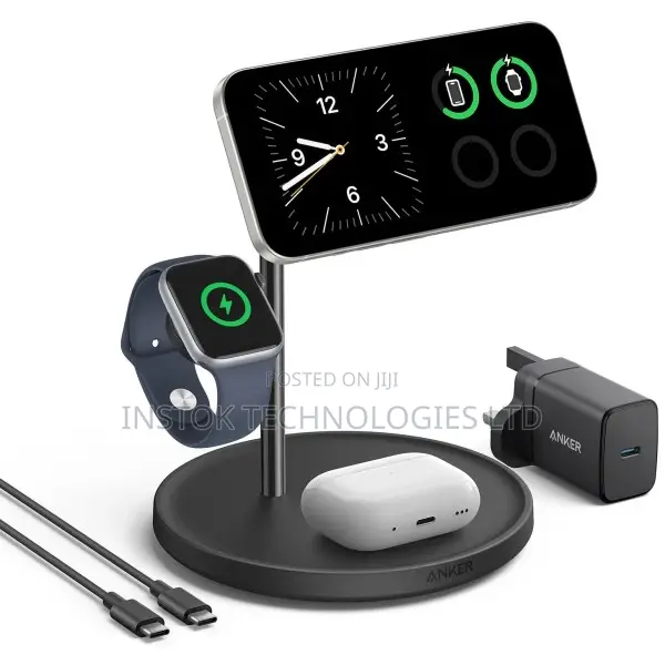 Anker 15W Maggo Wireless Charging Station (3-in-1 Stand)