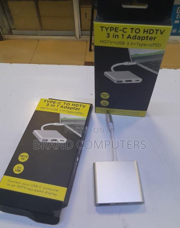 3-in-1 USB Type C to HDMI Adapter at 30hz - main view