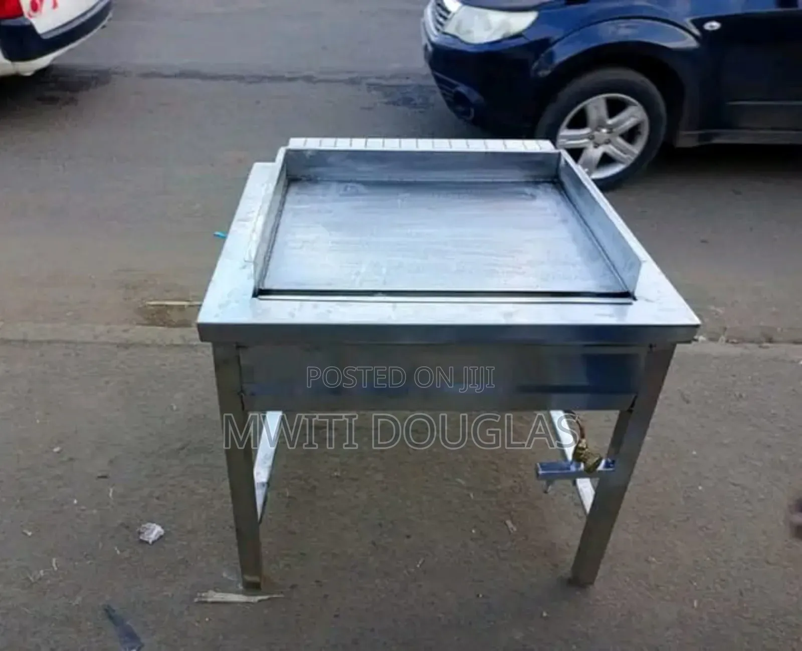 Modern Design Square Griddle, Stainless