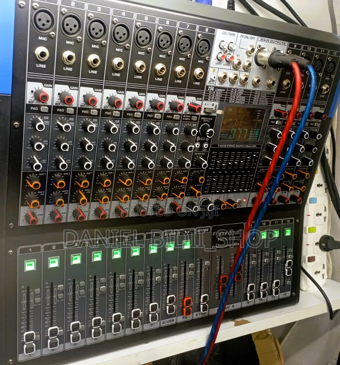 PMX Sound Craft 8channel Powered Mixer