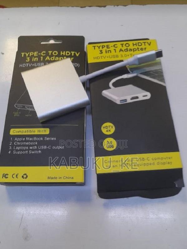 USB Type C to HDMI Adapter 3-in-1 Type-C Hub