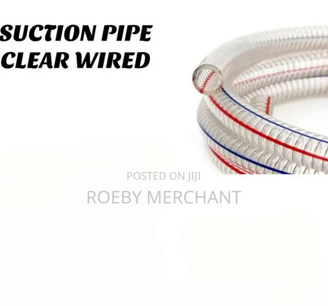 Premier 3 Inch 12M Suction Pipe Clear Wired
