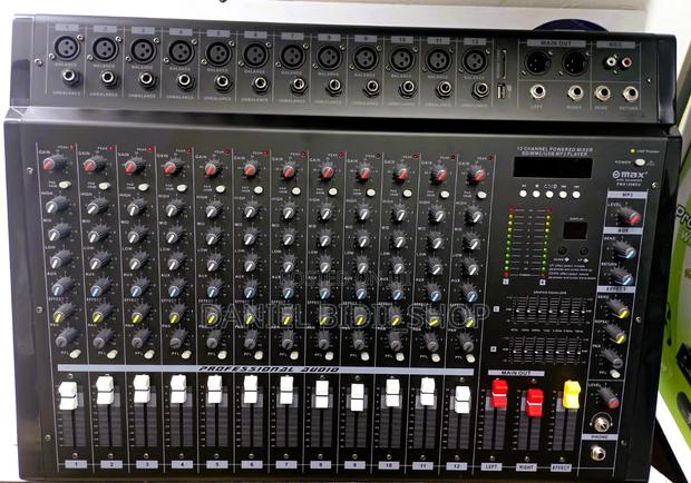 Max 12 Channel Powered Mixer Usb Mp3 Player
