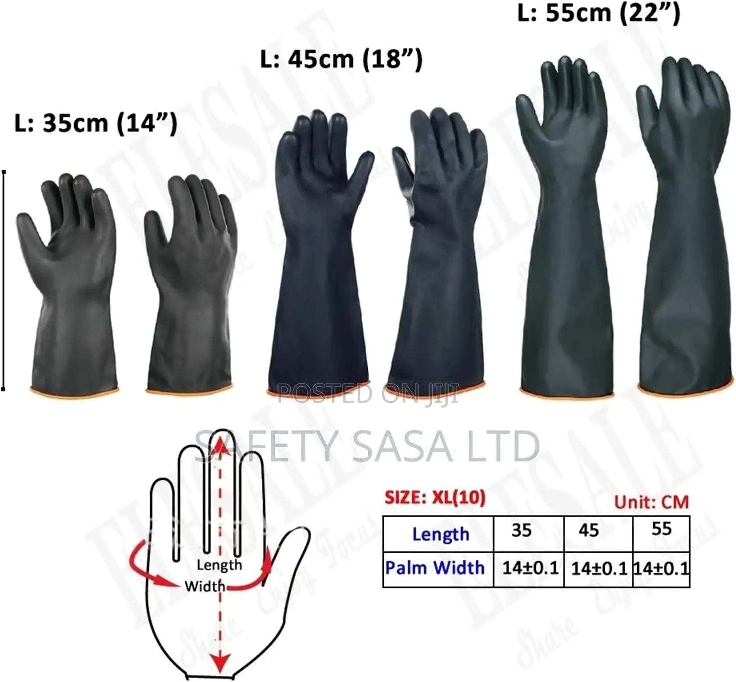 Multipurpose 14 Inch Rubber Glove