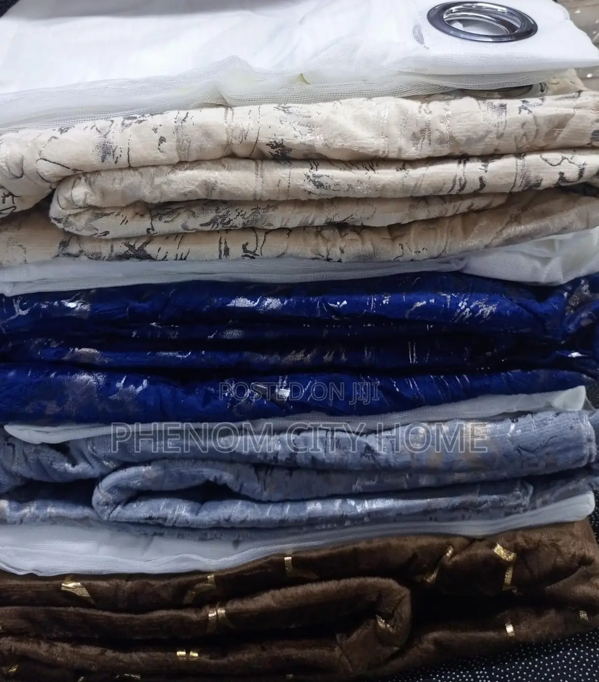 Luxury Marble Ready Made Curtains
