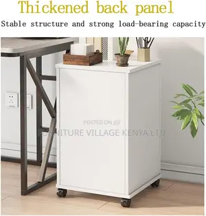 3-Drawer Mobile File Cabinet With Lock