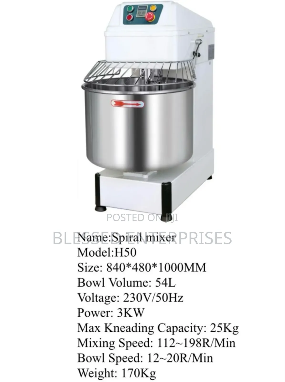 54l Spiral Mixer Machine/ Electric Spiral Mixer Machine
