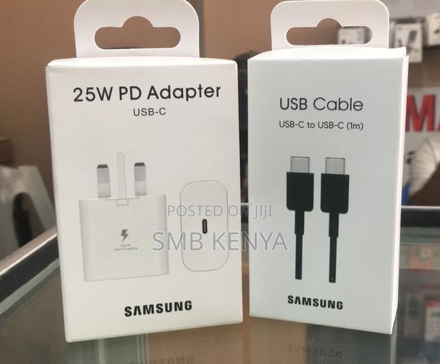 Samsung 25 Watts Full Charger (Type C Adapter +C-C Cable) - main view