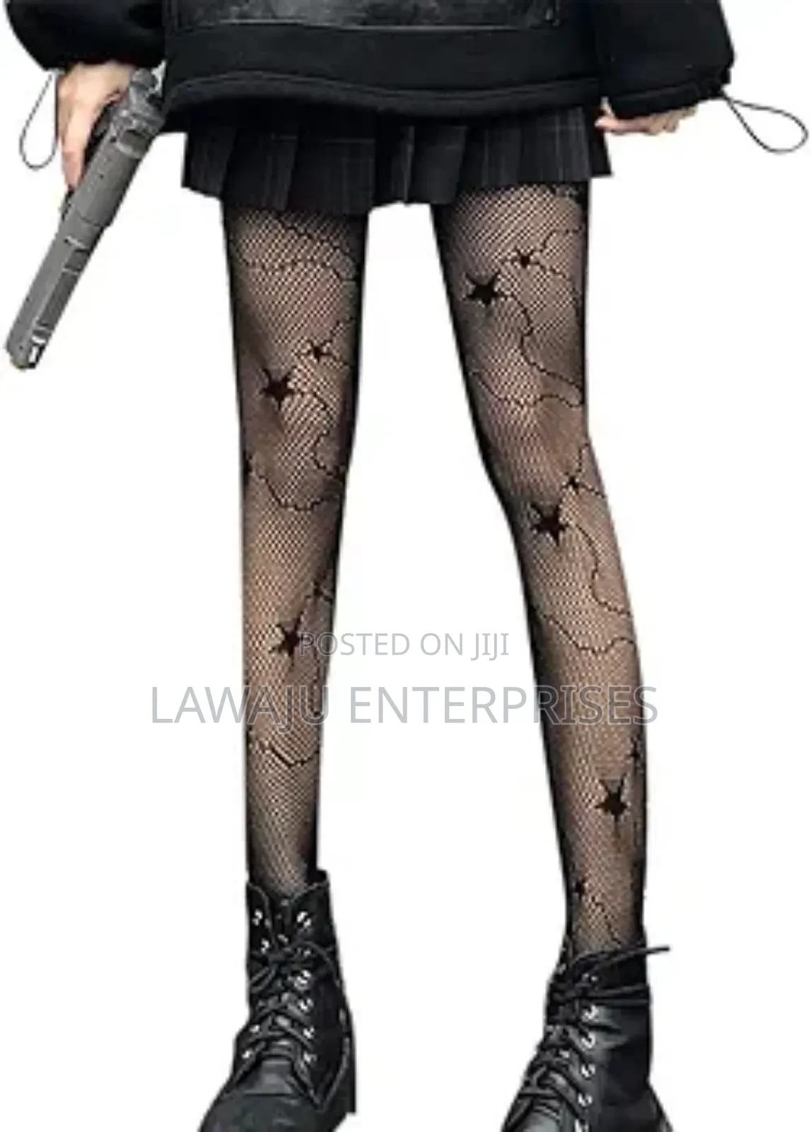 Star Pattern Fishnet Stockings