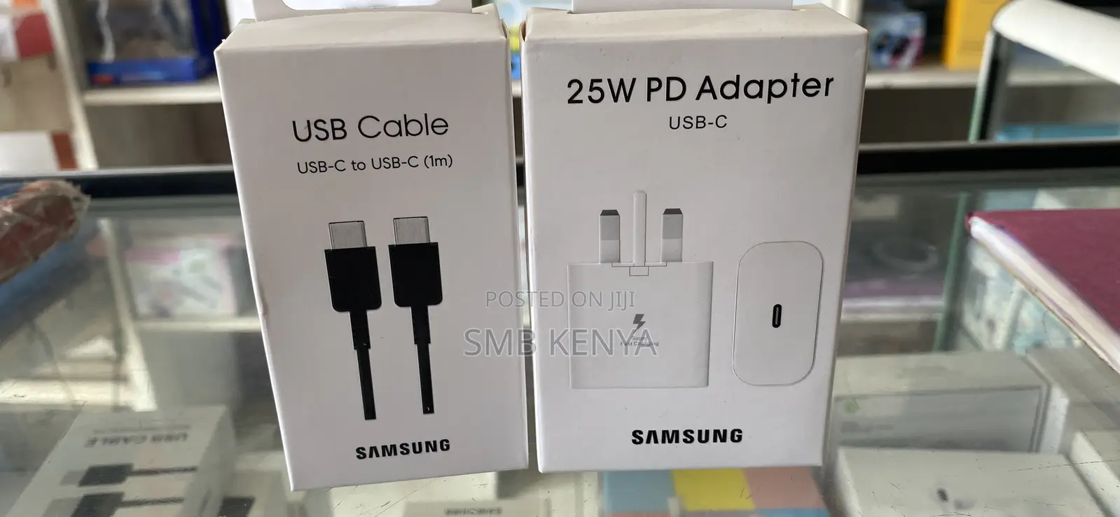 Samsung 25 Watts Full Charger (Type C Adapter +C-C Cable)