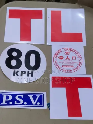 P.S.V,80KPH,T,L Safety Stickers