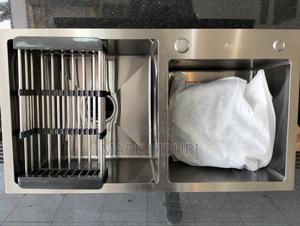 Black Double Bowl Sink - thumbnail 2