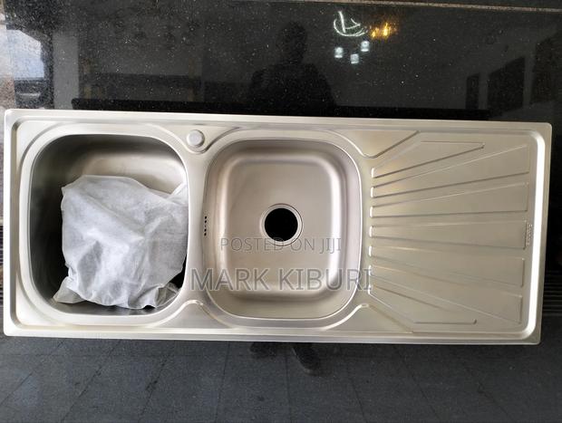 Double Bowl Single Drain Sink Heavy Gauge - main view