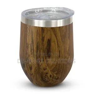 Brown Wooden Tumbler - 300ml