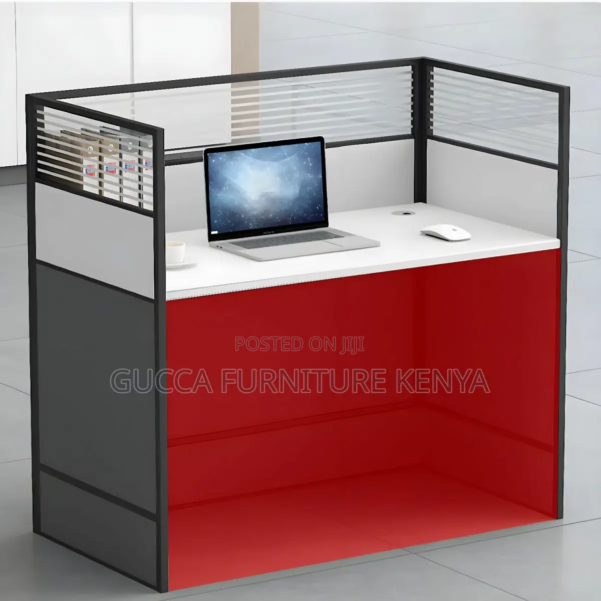 4 Way Office Workstation - Modular Open View Workspace