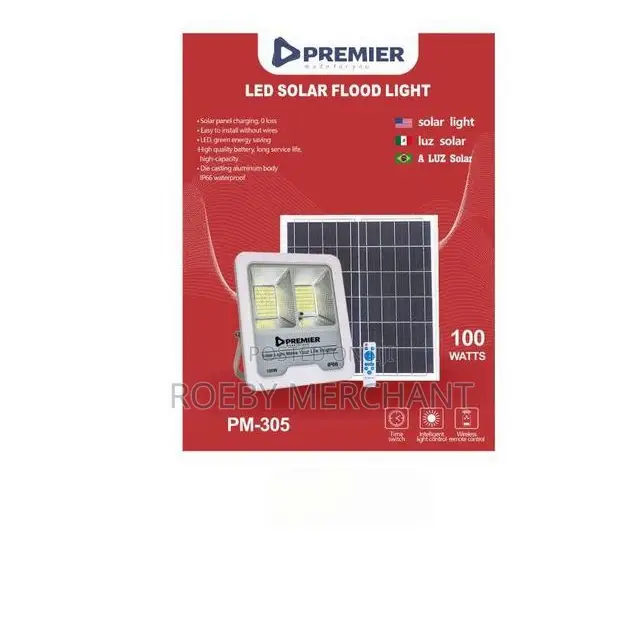 Premier 100watts Solar LED Flood Light