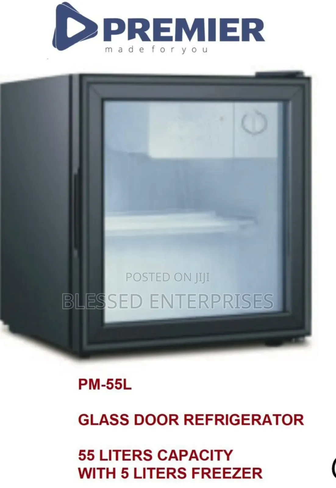 55l Glass Door Refrigerator With 5l Freezer
