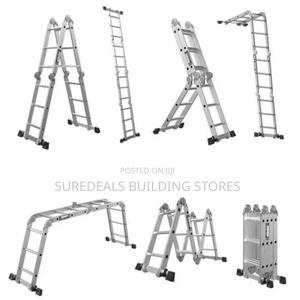 4by8 Aluminium Folding Ladder 32ft - thumbnail 2