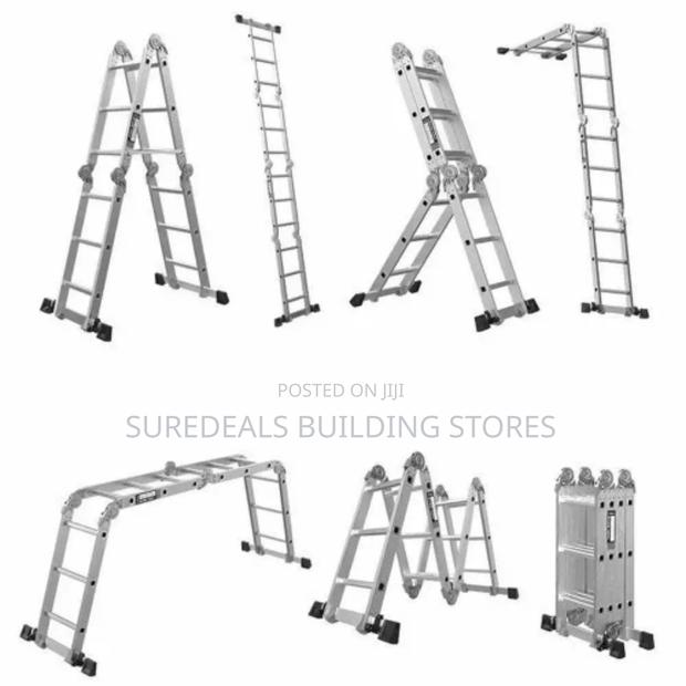 4by8 Aluminium Folding Ladder 32ft - main view