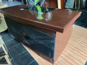 Executive Imported Modern Mahogany Desk