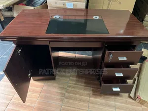 Executive Imported Modern Mahogany Desk