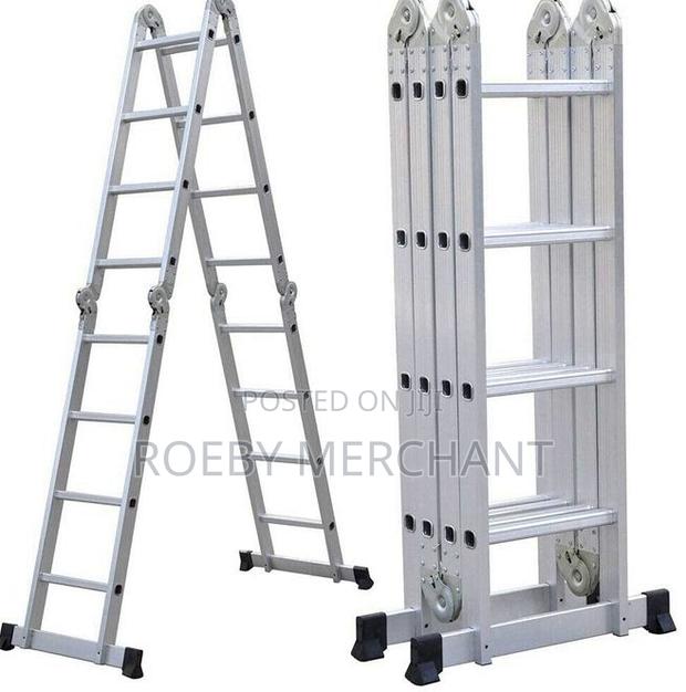5.7m Scaffold Ladder Heavy Duty Giant Aluminum
