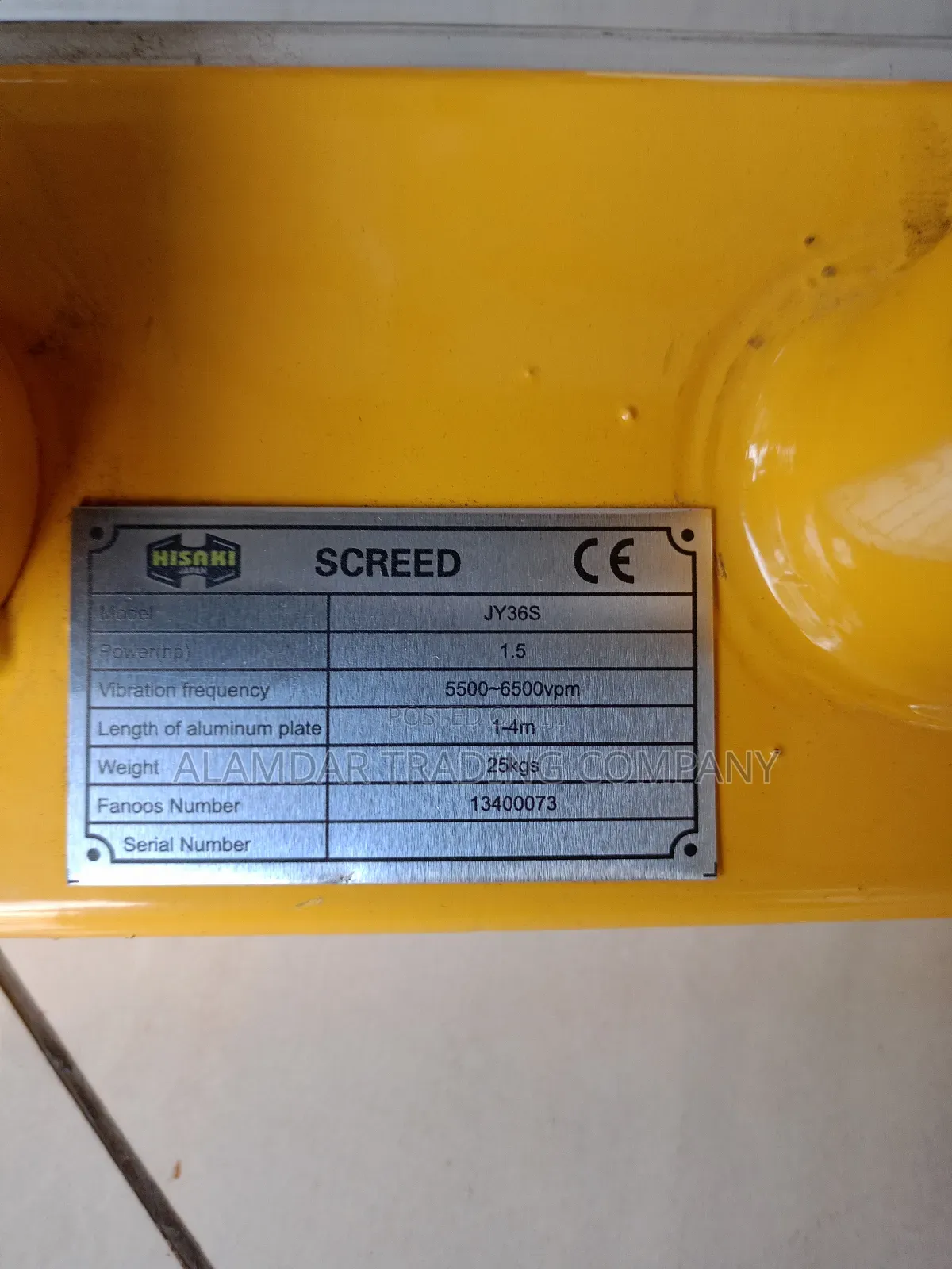 Screeding Machine