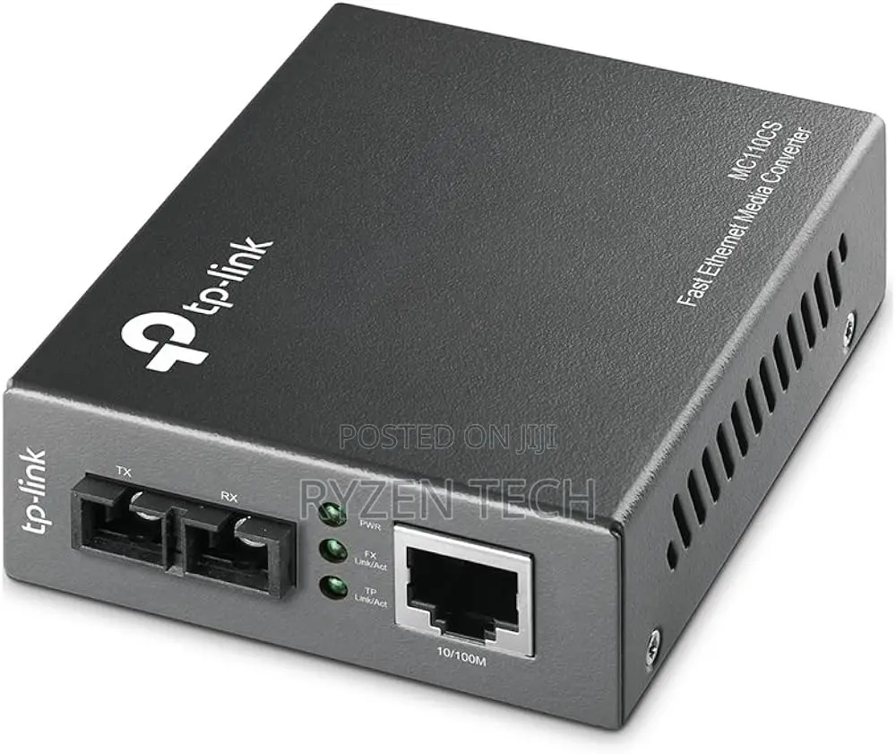 ,Tplink Mc110cs 10/100mbps Single Mode Media Converter