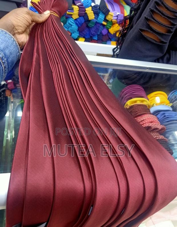 Maroon Executive Single Ties - thumbnail 3