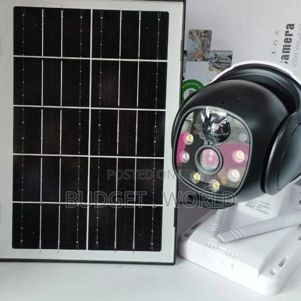 4g Simcard PTZ Rotating V380 PTZ Outdoor Solar Camera