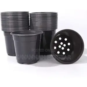Recyclable Plastic Plant Seedling Flower Pots 1L - 10 PCS