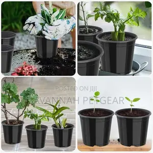 Recyclable Plastic Plant Seedling Flower Pots 1L - 10 PCS